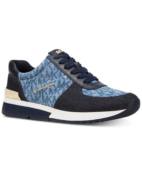 macys michael kors sneakers|Michael Kors denim sneakers.